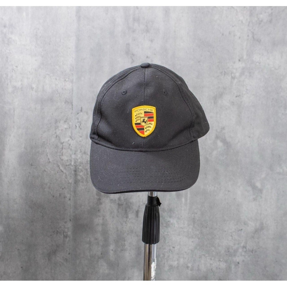 ERL Porsche Racing Black 6 Panel Black Hat